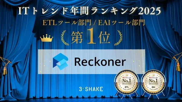 Reckoner、「ITトレンド 年間ランキング2025」ETLツール部門とEAIツール部門で1位を獲得！サムネイル